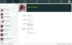 Contacts: Detail view